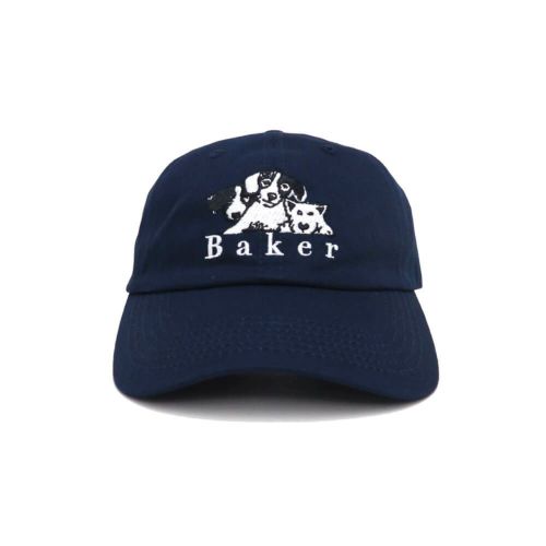 BAKER CAP ベイカー キャップ WHERE MY DOGS AT DAD NAVY スケートボード スケボー 1
