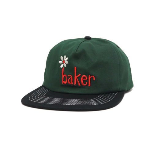 BAKER CAP ベイカー キャップ DAISY SNAPBACK GREEN/BLACK スケートボード スケボー 
