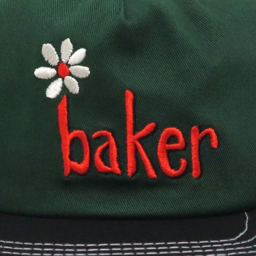 BAKER CAP ベイカー キャップ DAISY SNAPBACK GREEN/BLACK スケートボード スケボー 4