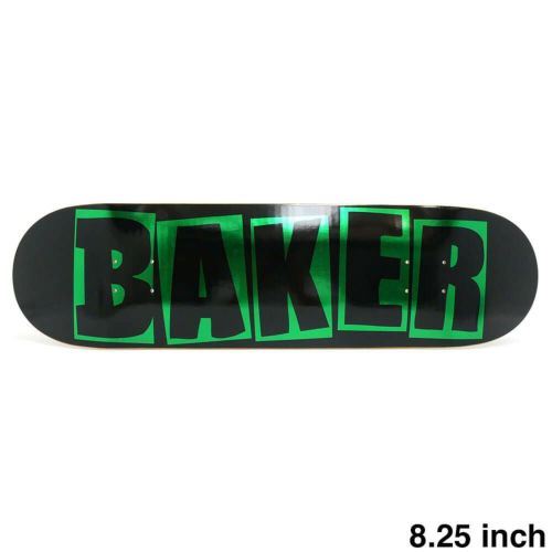 BAKER DECK ベイカー デッキ JACOPO CAROZZI BRAND NAME BLACK/GREEN FOIL 8.25 スケートボード スケボー 1
