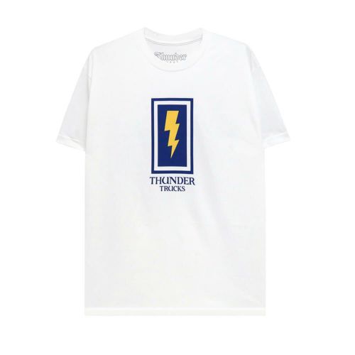 THUNDER T-SHIRT サンダー Tシャツ BOXED BOLT WHITE スケートボード スケボー 