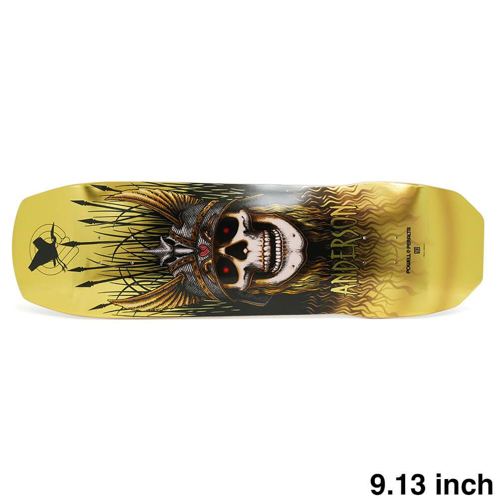 POWELL PERALTA DECK パウエルペラルタ デッキ ANDY ANDERSON HERON GOLD FOIL 9.13 スケートボード スケボー　1
