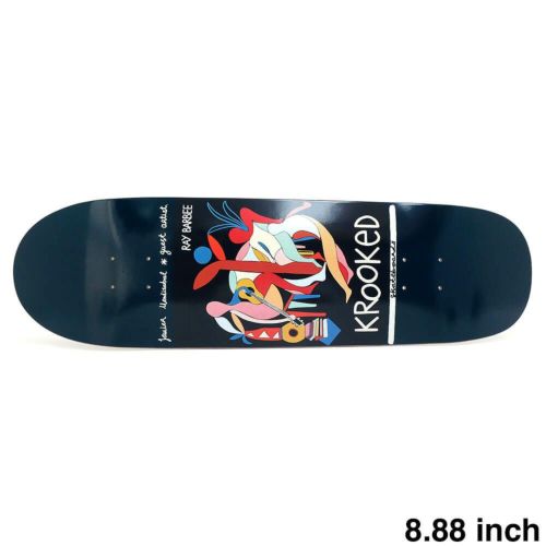 KROOKED DECK クルキッド デッキ RAY BARBEE LITTLE POSTCARDS BY JAVIER MENDIZABAL 8.88 CAMINO SHAPE スケートボード スケボー 1