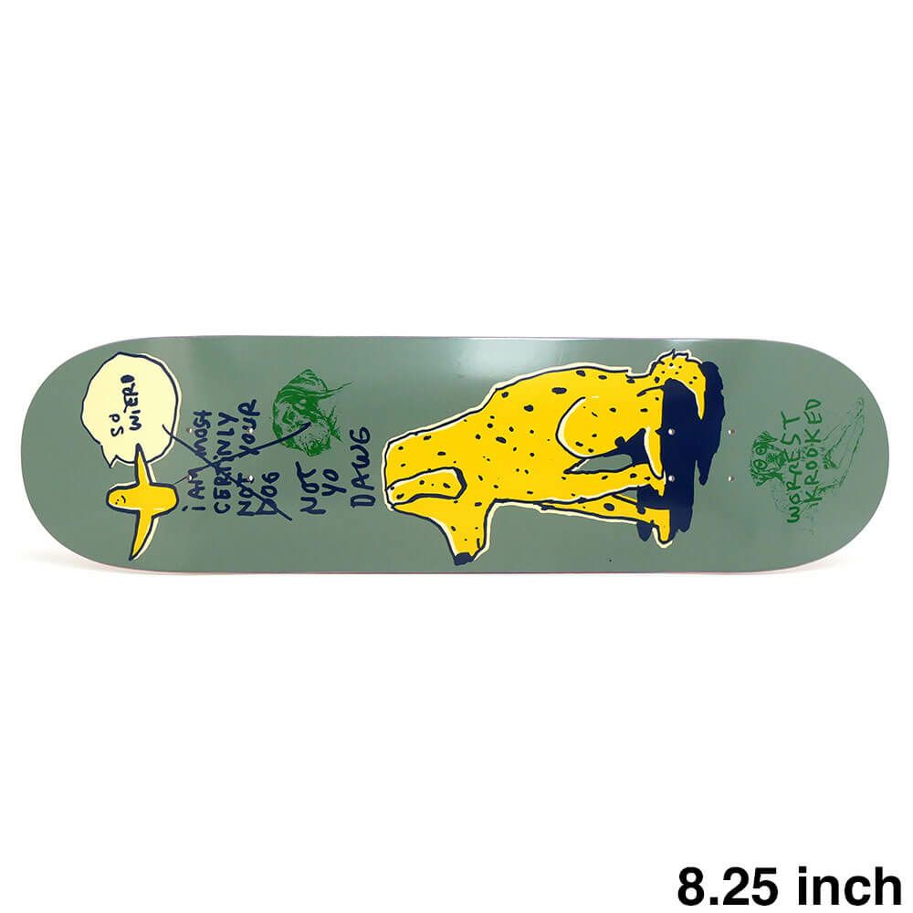 KROOKED DECK クルキッド デッキ BOBBY WORREST NOT YO DOG 8.25 スケートボード スケボー 1