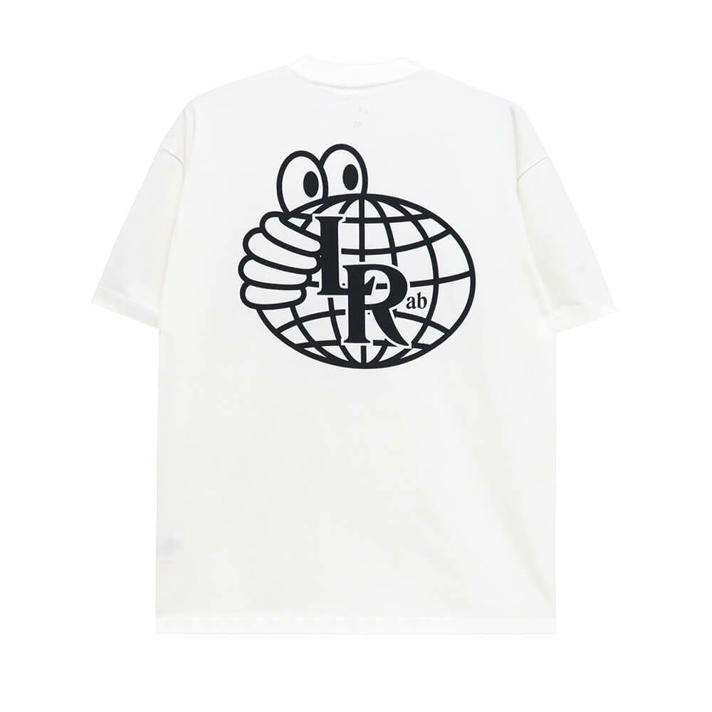 LAST RESORT AB T-SHIRT ラストリゾートエービー Tシャツ ATLAS MONOGRAM WHITE/BLACK スケートボード スケボー 