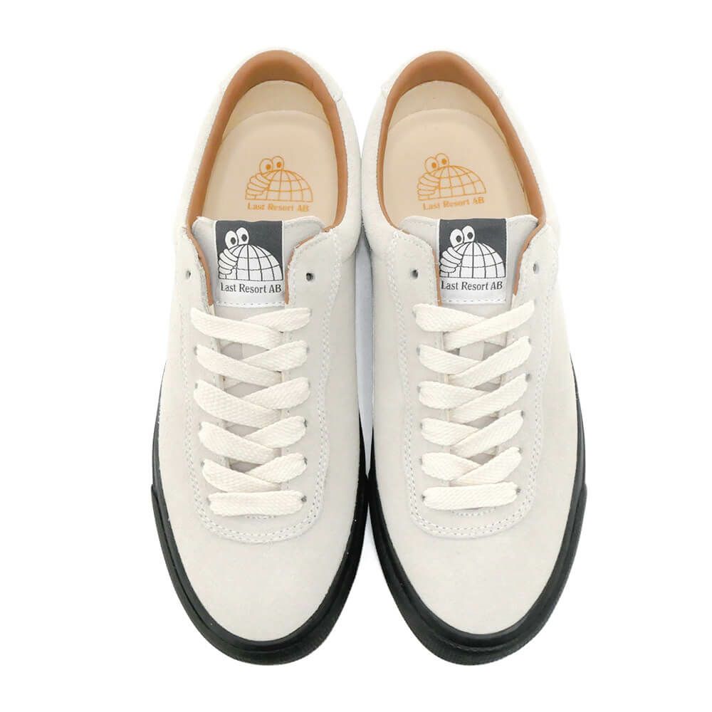 LAST RESORT AB SHOES ラストリゾートエービー シューズ スニーカー VM001 SUEDE LO WHITE/BLACK スケートボード スケボー 3