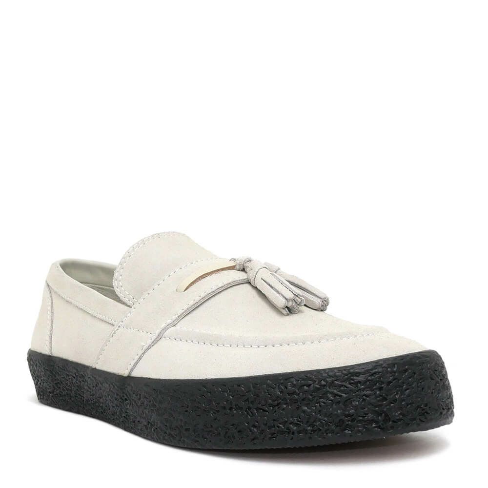 LAST RESORT AB SHOES ラストリゾートエービー シューズ スニーカー VM005 LOAFER SUEDE LO WHITE/BLACK スケートボード スケボー 1