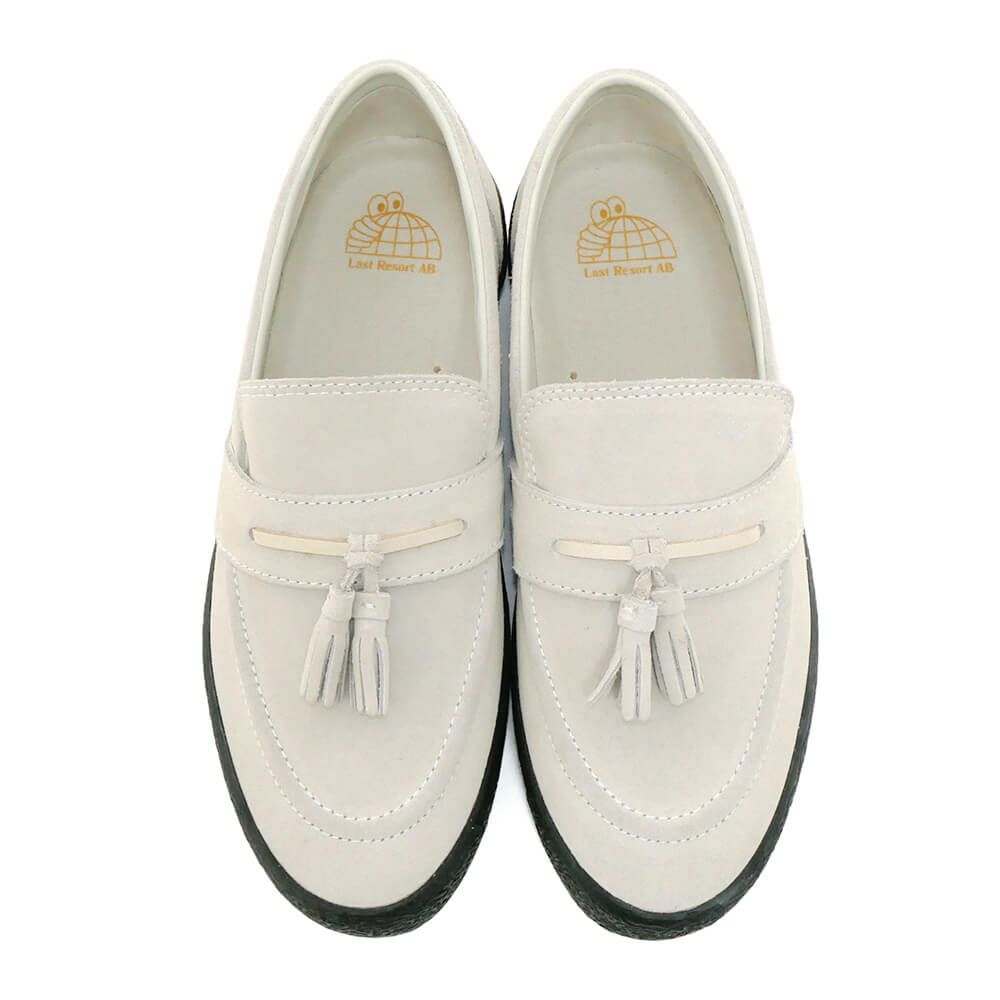 LAST RESORT AB SHOES ラストリゾートエービー シューズ スニーカー VM005 LOAFER SUEDE LO WHITE/BLACK スケートボード スケボー 3