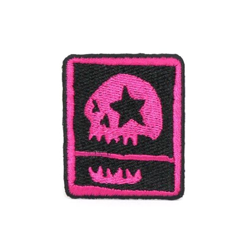 MAGICAL MOSH MISFITS PATCH マジカルモッシュミスフィッツ ワッペン MXMXM DOKURO □（四角） PINK スケートボード スケボー 1