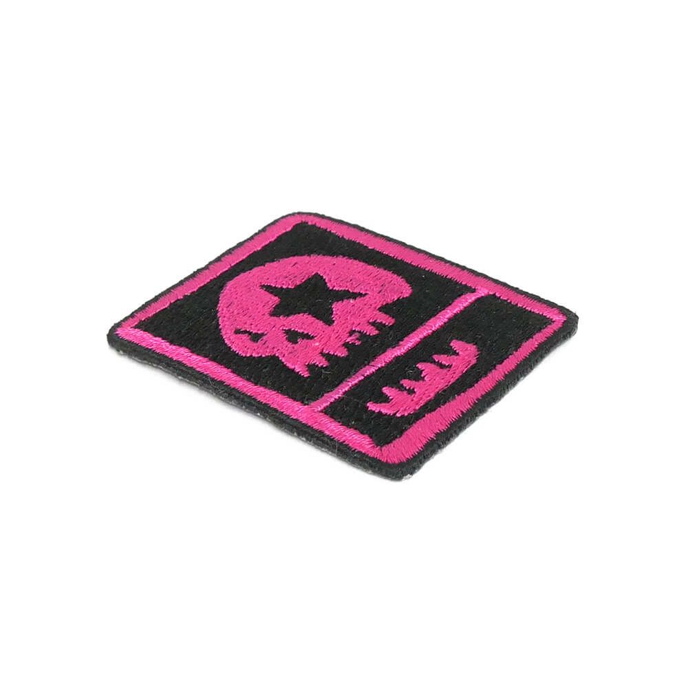 MAGICAL MOSH MISFITS PATCH マジカルモッシュミスフィッツ ワッペン MXMXM DOKURO □（四角） PINK スケートボード スケボー 2