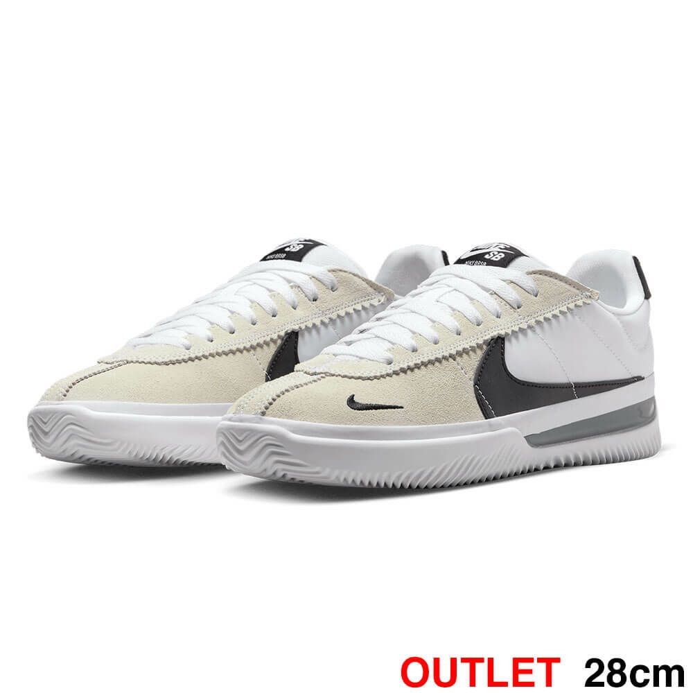  （アウトレット価格 11,550円 → 5,500円）NIKE SB SHOES ナイキSB シューズ スニーカー BRSB DH9227-101 汚れ スケートボード スケボー　1