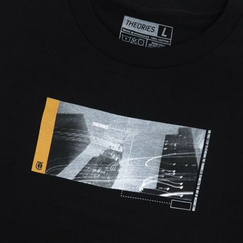  THEORIES T-SHIRT セオリーズ Tシャツ MISDIRECTION BLACK スケートボード スケボー 1