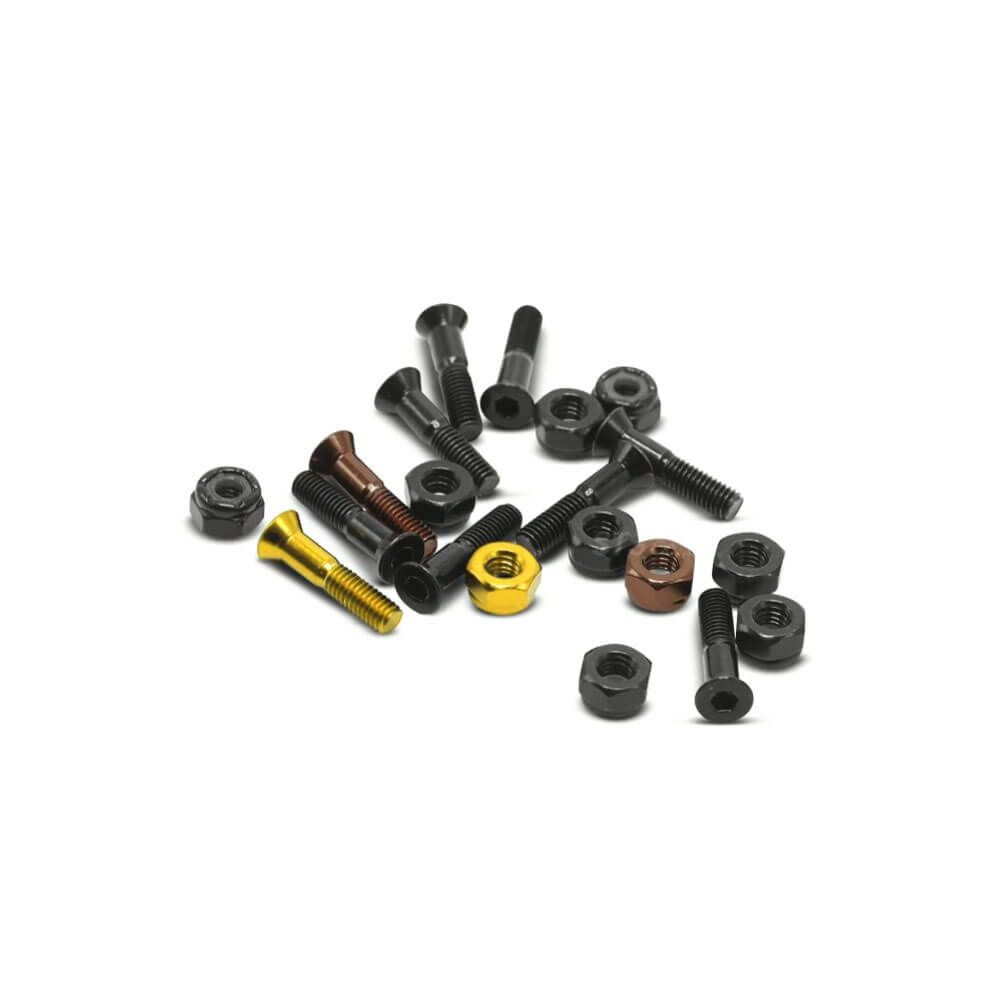 HARDIES HARDWARE BOLT ハーディーズハードウエア ボルト（六角）7/8インチ ZACH SARACENO ALLEN BLACK/RED スケートボード スケボー 2