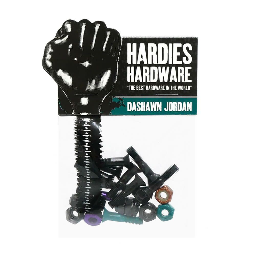 HARDIES HARDWARE BOLT ハーディーズハードウエア ボルト（六角）7/8インチ DASHAWN JORDAN ALLEN BLACK/RED スケートボード スケボー 1