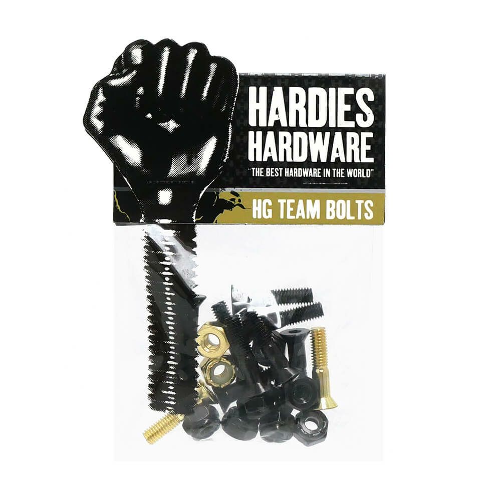 HARDIES HARDWARE BOLT ハーディーズハードウエア ボルト（六角）7/8インチ TEAM ALLEN BLACK/GOLD スケートボード スケボー 1