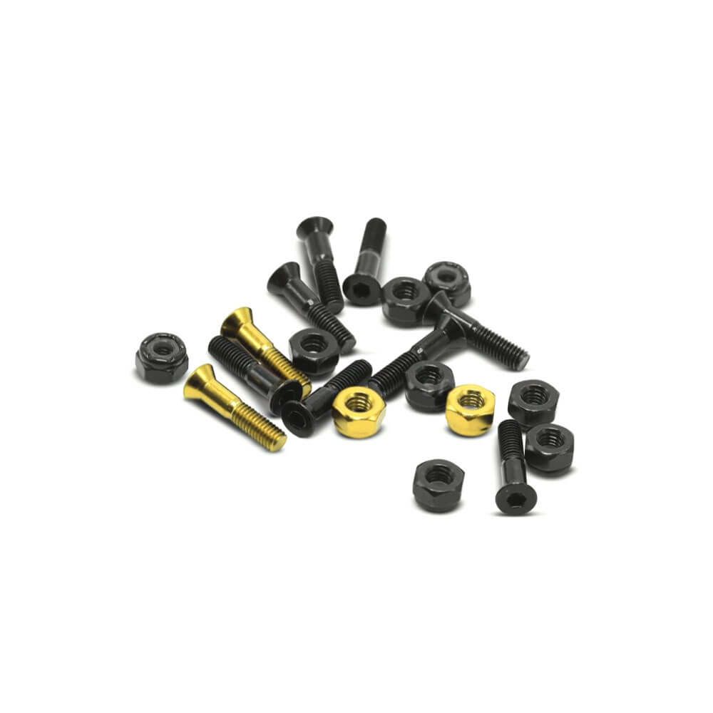 HARDIES HARDWARE BOLT ハーディーズハードウエア ボルト（六角）7/8インチ TEAM ALLEN BLACK/GOLD スケートボード スケボー 2