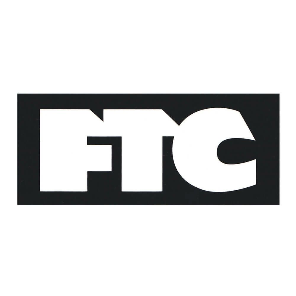 FTC STICKER エフティーシー ステッカー LARGE LOGO BLACK/WHITE スケートボード スケボー