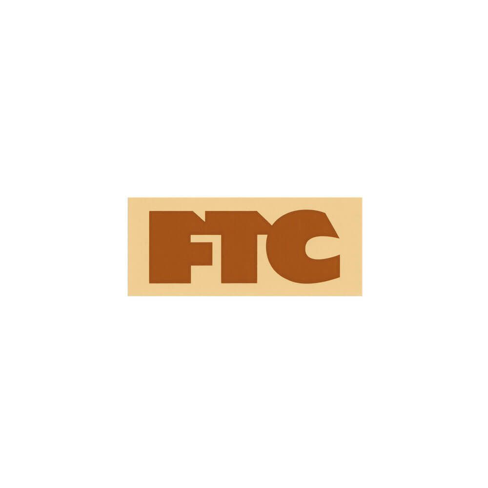 FTC STICKER エフティーシー ステッカー SMALL LOGO BEIGE/BROWN スケートボード スケボー
