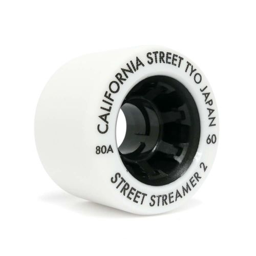 （アウトレット価格 5,500円 → 3,990円）CALIFORNIA STREET WHEEL カリフォルニアストリート ソフトウィール（クルーザー） STREET STREAMER 2（80A）60mm 黄ばみ スケートボード スケボー　2