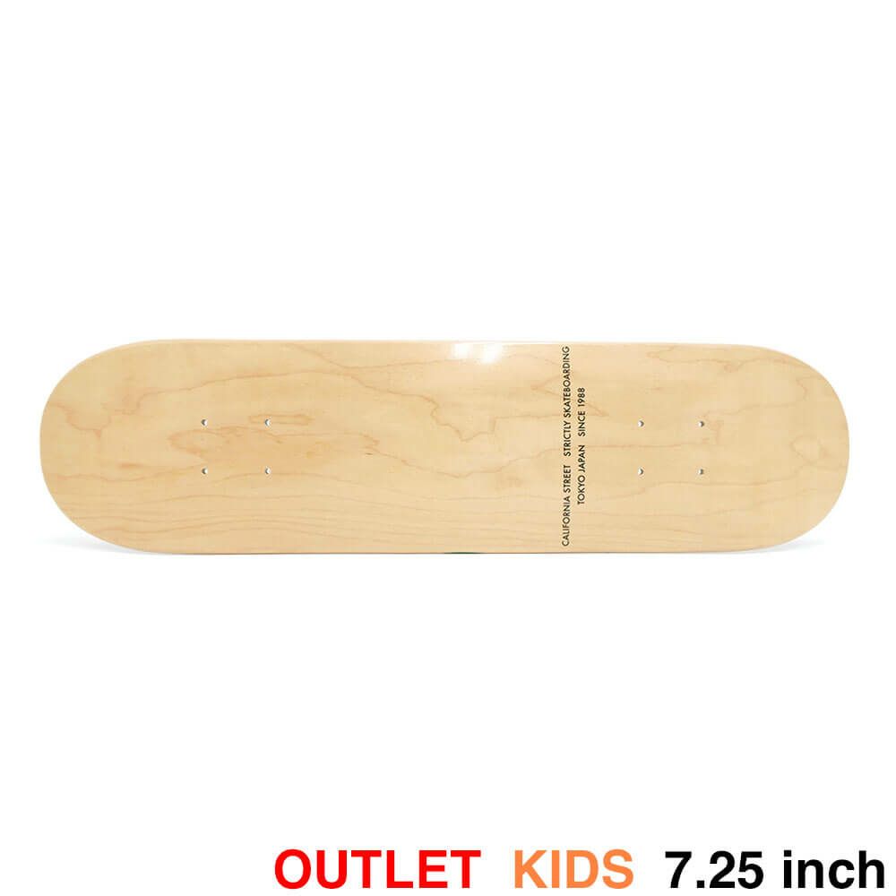 （アウトレット価格 8,800円 → 6,490円）CALIFORNIA STREET DECK カリフォルニアストリート デッキ（子供用） TEAM SIMPLE CLEAR MINI 7.25 ブランク（DSM）グラフィック逆 スケートボード スケボー　1
