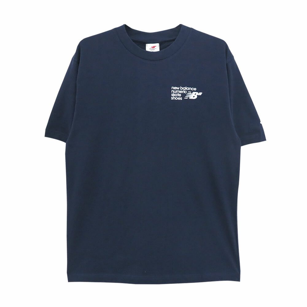 NEW BALANCE NUMERIC T-SHIRT ニューバランス ヌメリック Tシャツ NUMERIC SMALL LOGO NAVY スケートボード スケボー 1