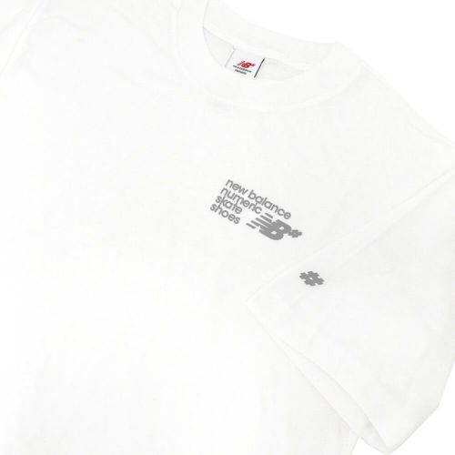 NEW BALANCE NUMERIC T-SHIRT ニューバランス ヌメリック Tシャツ NUMERIC SMALL LOGO WHITE スケートボード スケボー 2