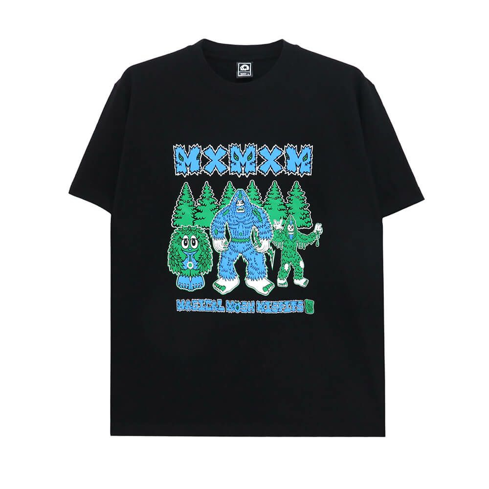 MAGICAL MOSH MISFITS T-SHIRT マジカルモッシュミスフィッツ Tシャツ MAGICAL MOSH BIGFOOT BLACK/BLUE スケートボード スケボー 