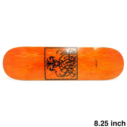 LIMOSINE DECK リモジン デッキ NELLY MORVILLE SNAKE PIT ORANGE STAIN 8.25 スケートボード スケボー 1