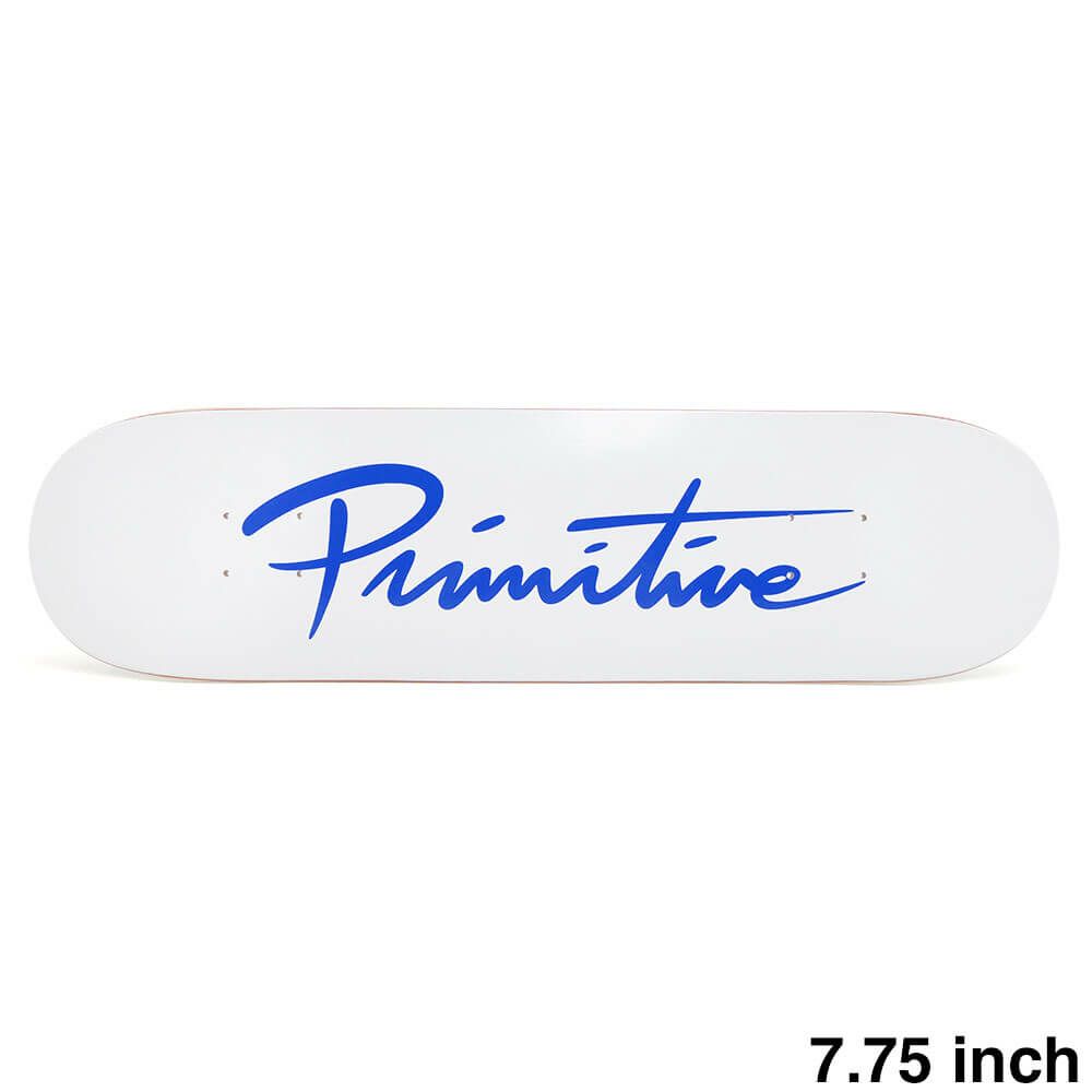 PRIMITIVE DECK プリミティブ デッキ TEAM NUEVO SCRIPT WHITE/DODGERS BLUE 7.75 スケートボード スケボー 1