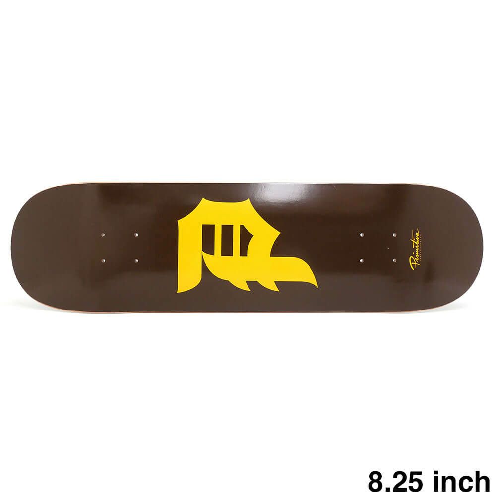 PRIMITIVE DECK プリミティブ デッキ TEAM DIRTY P CORE BROWN/PADRES YELLOW 8.25 スケートボード スケボー 1