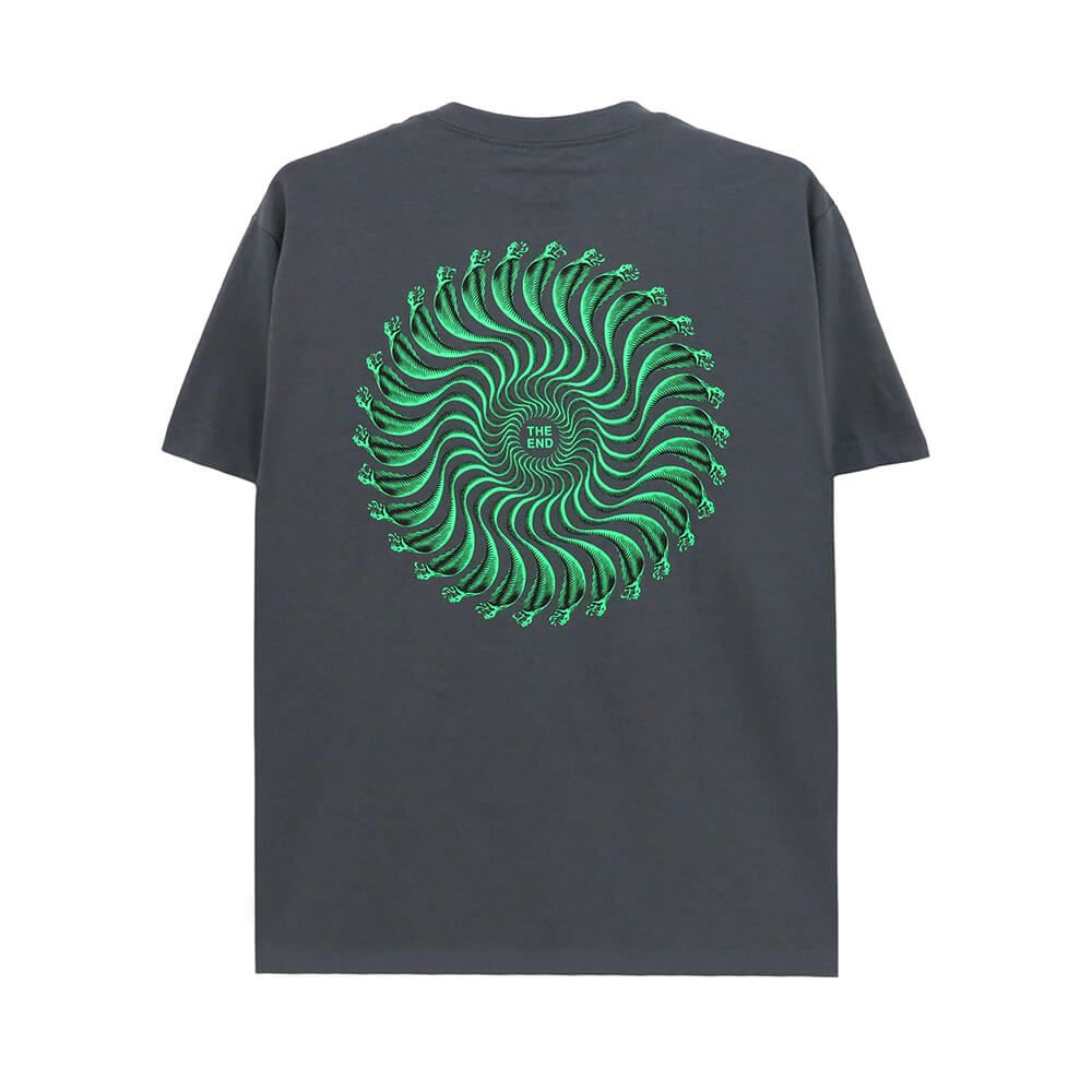 SPITFIRE T-SHIRT スピットファイヤー Tシャツ SNAKE CLASSIC CHARCOAL/GREEN/BLACK スケートボード スケボー 