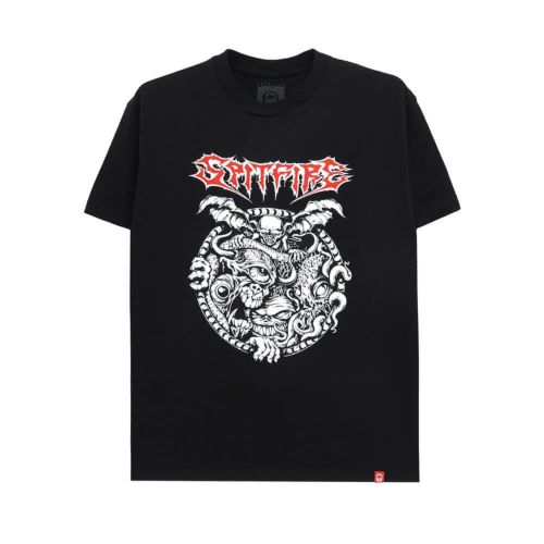 SPITFIRE T-SHIRT スピットファイヤー Tシャツ DEMON GATE BLACK/RED/WHITE スケートボード スケボー 