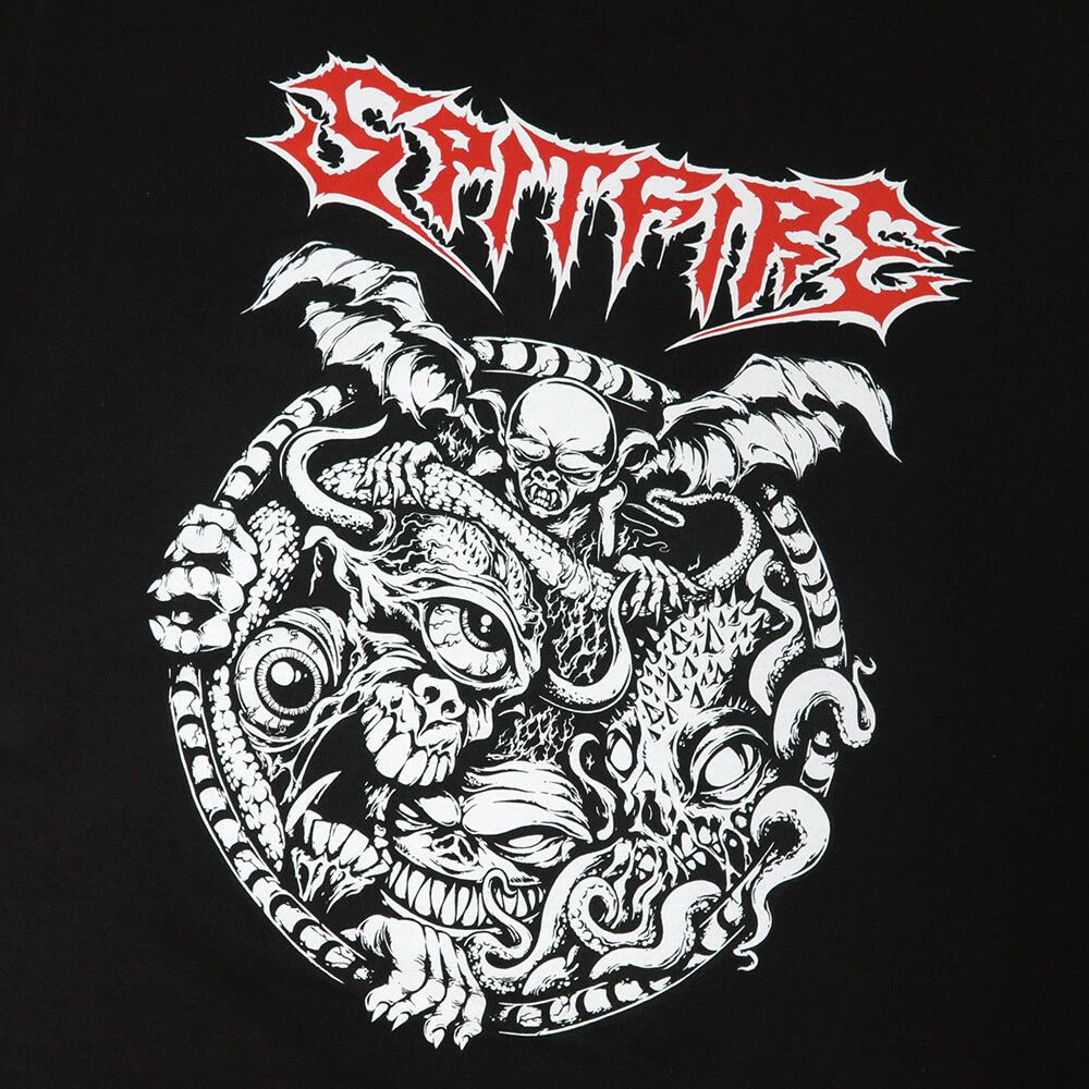 SPITFIRE T-SHIRT スピットファイヤー Tシャツ DEMON GATE BLACK/RED/WHITE スケートボード スケボー 1