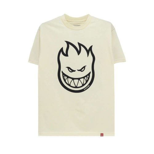 SPITFIRE T-SHIRT スピットファイヤー Tシャツ BIGHEAD CREAM/BLACK スケートボード スケボー 