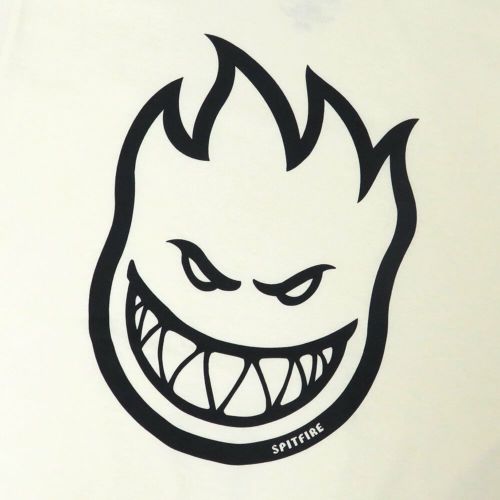 SPITFIRE T-SHIRT スピットファイヤー Tシャツ BIGHEAD CREAM/BLACK スケートボード スケボー 1