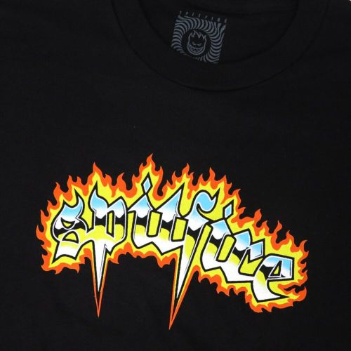SPITFIRE T-SHIRT スピットファイヤー Tシャツ CHROME VENOM BLACK スケートボード スケボー 1