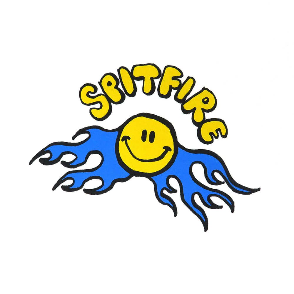 SPITFIRE T-SHIRT スピットファイヤー Tシャツ HAPPY WHITE スケートボード スケボー 1