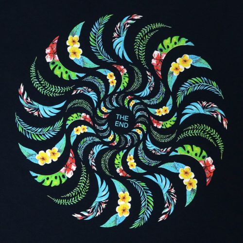 SPITFIRE T-SHIRT スピットファイヤー Tシャツ FLORAL CLASSIC NAVY/MULTI スケートボード スケボー 3