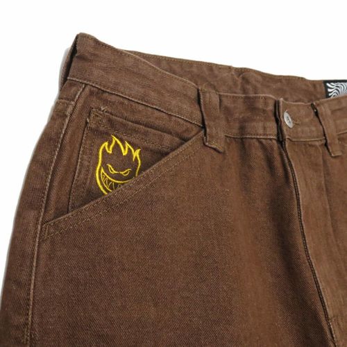 SPITFIRE SHORTS スピットファイヤー ショーツ BIGHEAD DENIM BROWN スケートボード スケボー 1