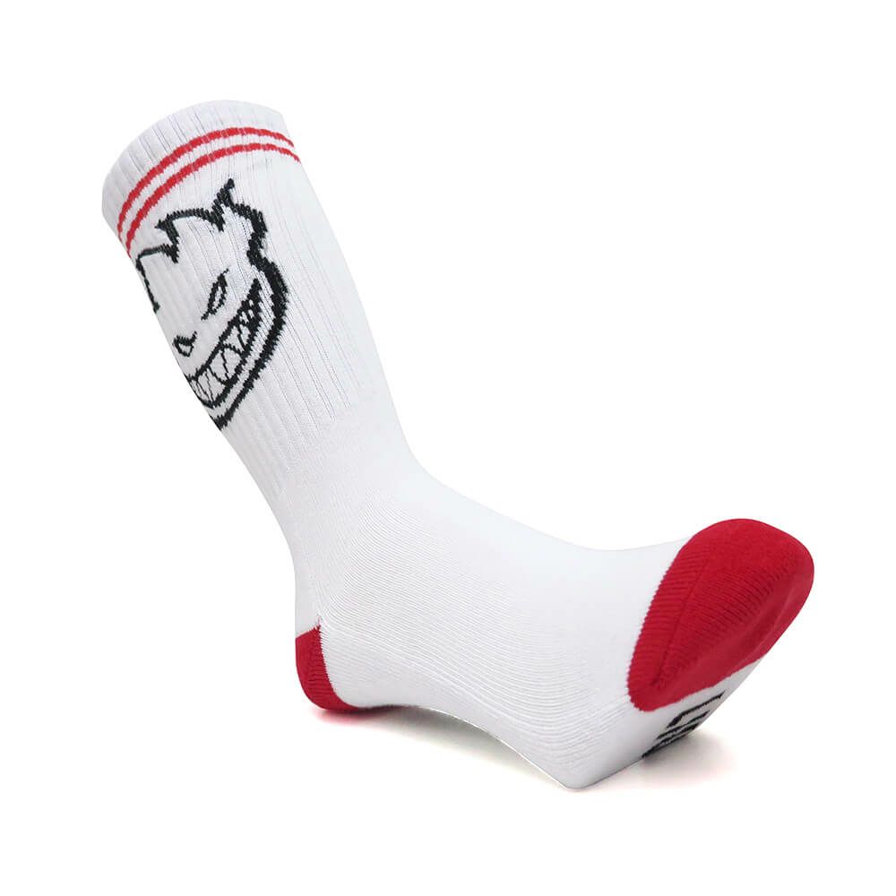 SPITFIRE SOCKS スピットファイヤー ソックス 靴下 BIGHEAD WHITE/RED/BLACK スケートボード スケボー 