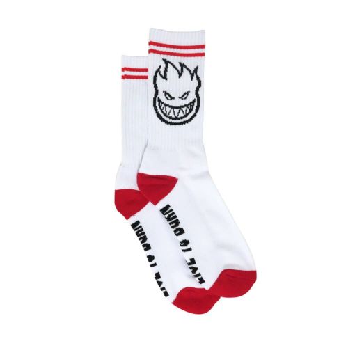 SPITFIRE SOCKS スピットファイヤー ソックス 靴下 BIGHEAD WHITE/RED/BLACK スケートボード スケボー 3