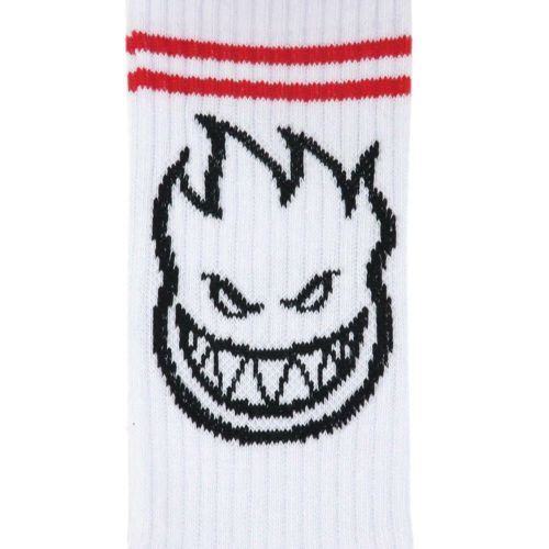 SPITFIRE SOCKS スピットファイヤー ソックス 靴下 BIGHEAD WHITE/RED/BLACK スケートボード スケボー 4