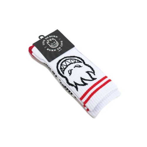 SPITFIRE SOCKS スピットファイヤー ソックス 靴下 BIGHEAD WHITE/RED/BLACK スケートボード スケボー 6