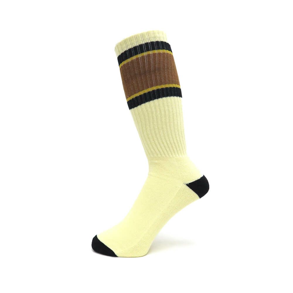 ANTIHERO SOCKS アンチヒーロー ソックス 靴下 LIL PIGEON EMB CREAM/BLACK/YELLOW スケートボード スケボー 1