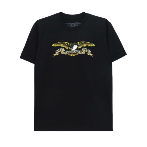 ANTIHERO T-SHIRT アンチヒーロー Tシャツ EAGLE RINGSPUN BLACK スケートボード スケボー 
