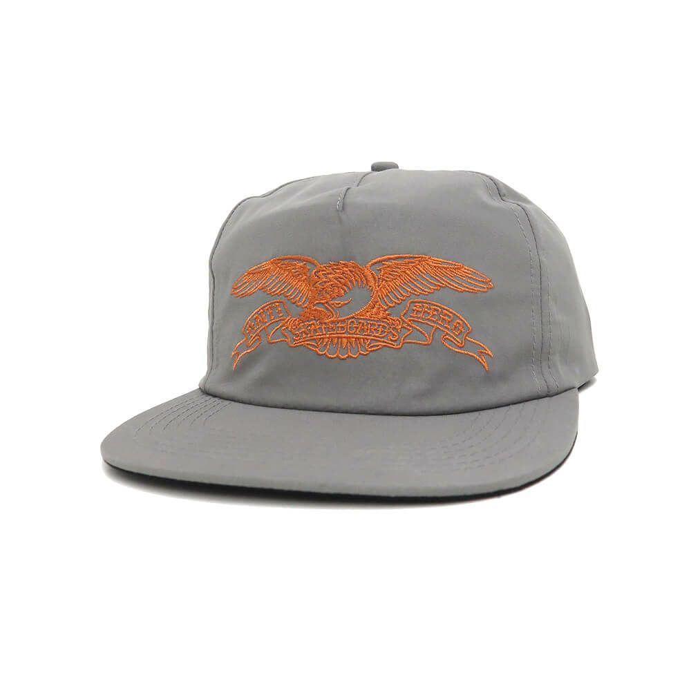 ANTIHERO CAP アンチヒーロー キャップ BASIC EAGLE SNAPBACK CHARCOAL/ORANGE スケートボード スケボー 