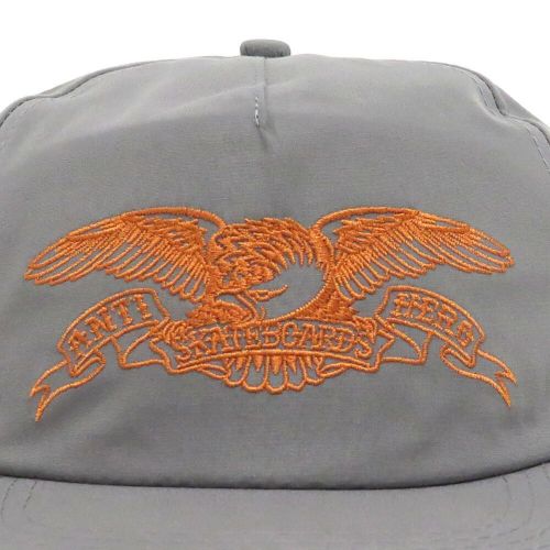 ANTIHERO CAP アンチヒーロー キャップ BASIC EAGLE SNAPBACK CHARCOAL/ORANGE スケートボード スケボー 4