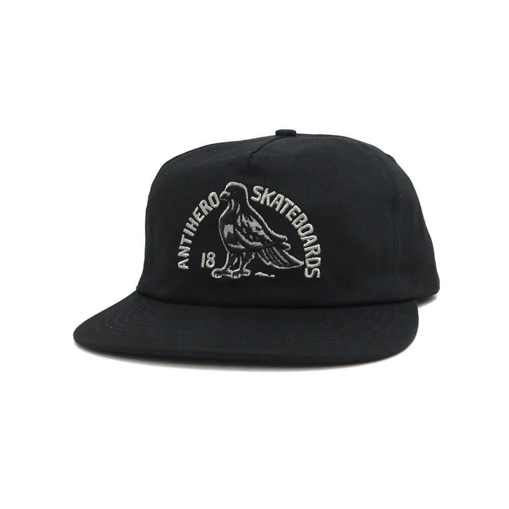 ANTIHERO CAP アンチヒーロー キャップ CLUB HOUSE SNAPBACK BLACK スケートボード スケボー 