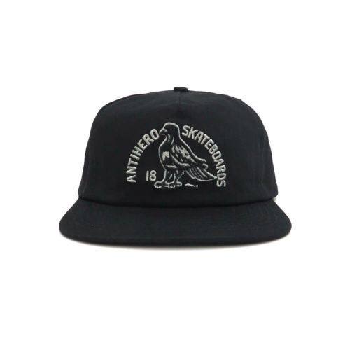 ANTIHERO CAP アンチヒーロー キャップ CLUB HOUSE SNAPBACK BLACK スケートボード スケボー 1