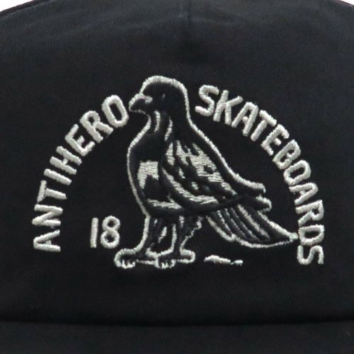 ANTIHERO CAP アンチヒーロー キャップ CLUB HOUSE SNAPBACK BLACK スケートボード ス4